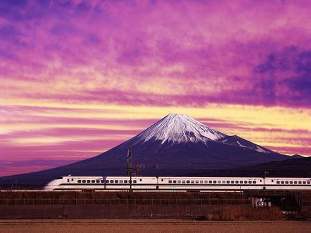 Monte Fuji e Shinkansen 