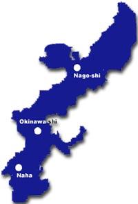 mapa de Okinawa