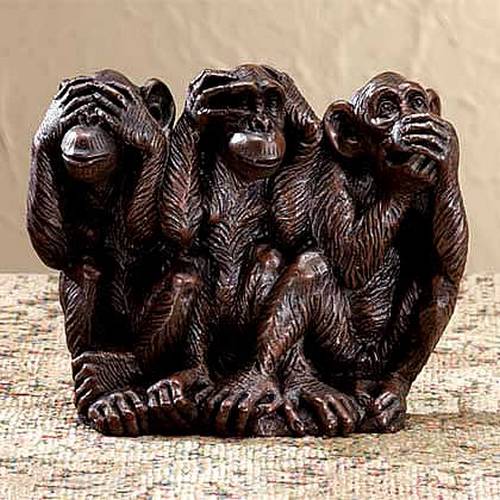 Os três macacos sábios