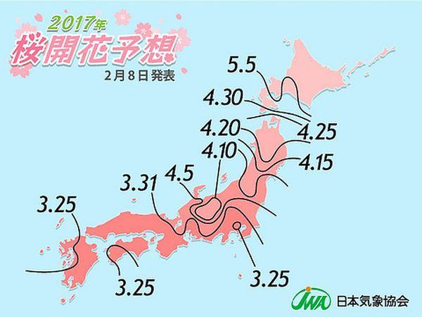 桜前線 Sakura Zensen 2016