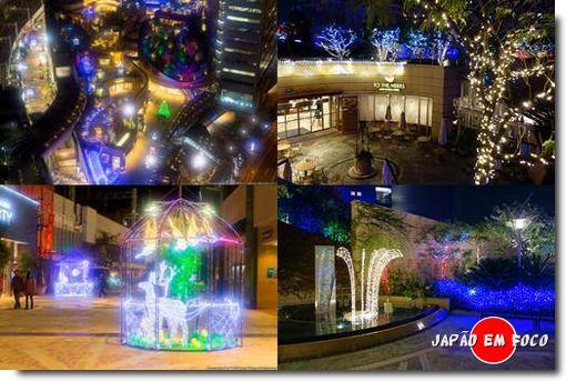 Osaka Nanba Park Winter llumination 2013 imagens