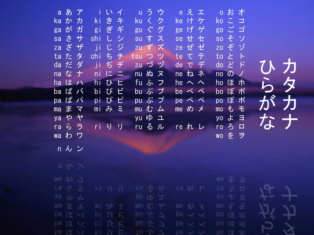 katakana e hiragana