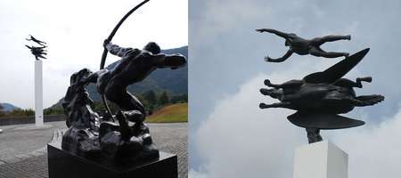 hakone man and pegasus por Carl Milles