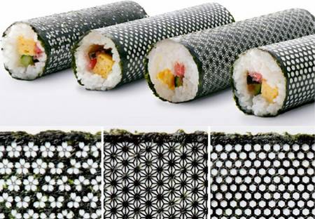 Designer arrojado em nori para sushi