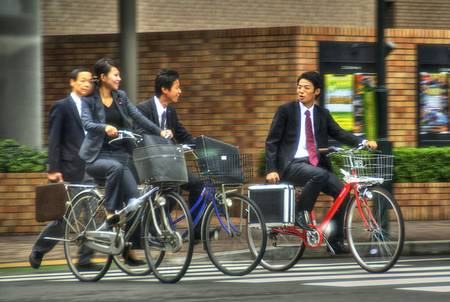 Andar de bicleta no Japão