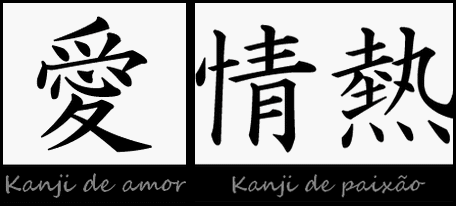 Este símbolo é na verdade um Kanji Japonês, que são usados para simbol