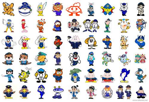 Mascotes da polícia japonesa