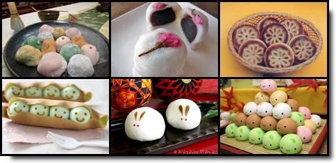 wagashi manju doces japoneses