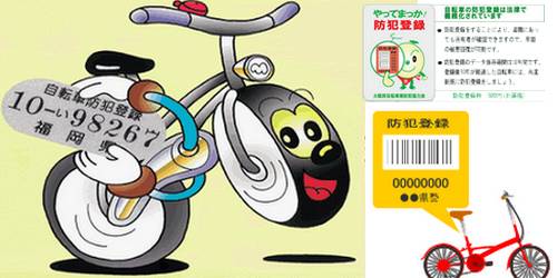 Bouhan-Toroku Registro de Segurança para bicicletas