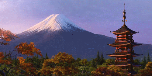 Monte Fuji e o Pagode