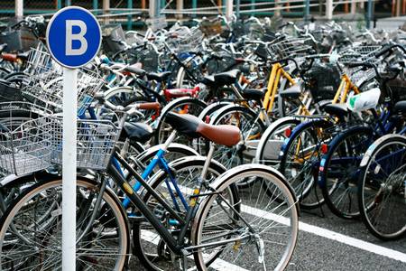 estacionamento de bicicletas Japão