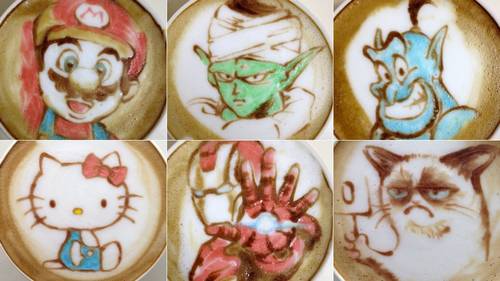 Anime Coffee Art by Sugi 