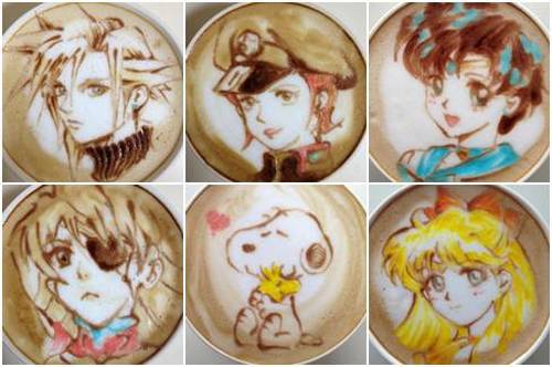 Anime Coffee Art by Sugi imagens