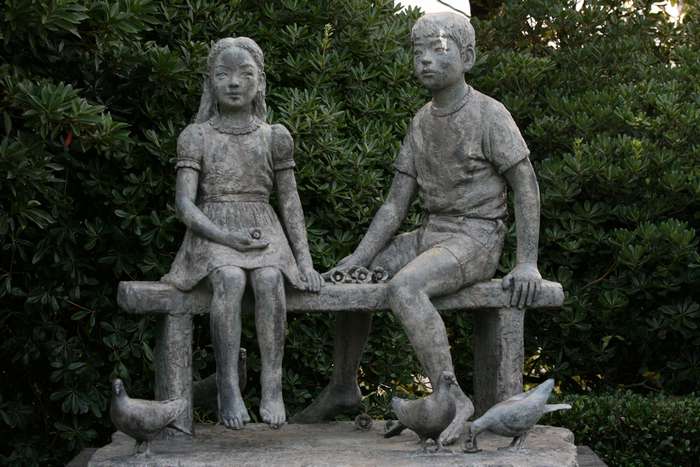 Estátua das crianças - Parque da Paz, Nagasaki, Japão 