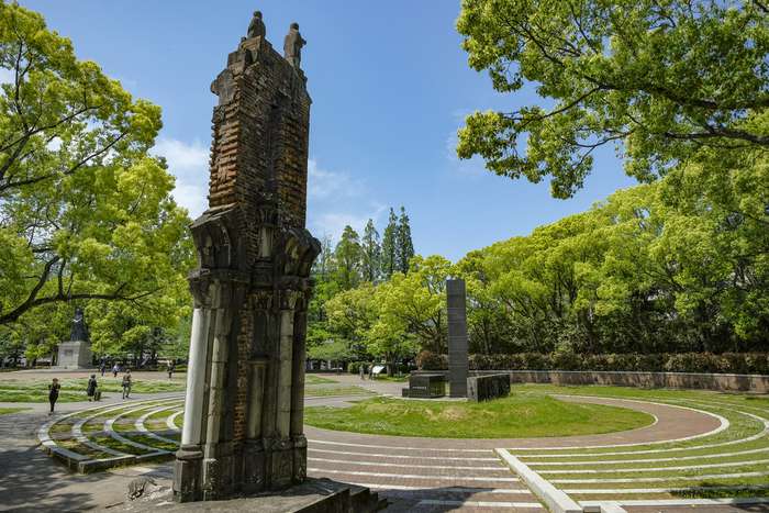 Heiwa Koen - Parque da Paz de Nagasaki - Ruínas da Catedral de Urakami 