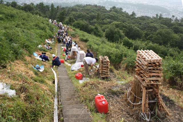 O tradicional Gozan Okuribi, em Kyoto 
