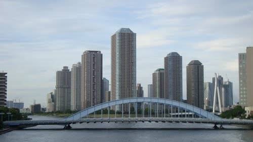 Ponte Eitai Rio Sumida em Tóquio