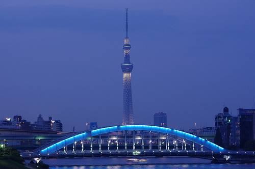 Ponte Eitaibashi e Tokyo Sky Tree