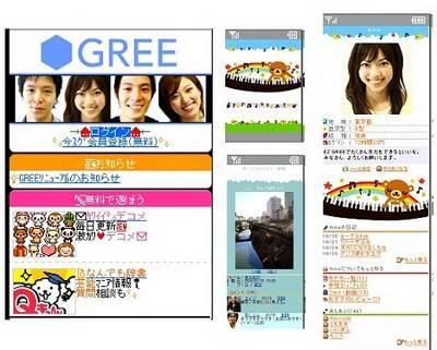 Principais redes sociais no Japão - gree