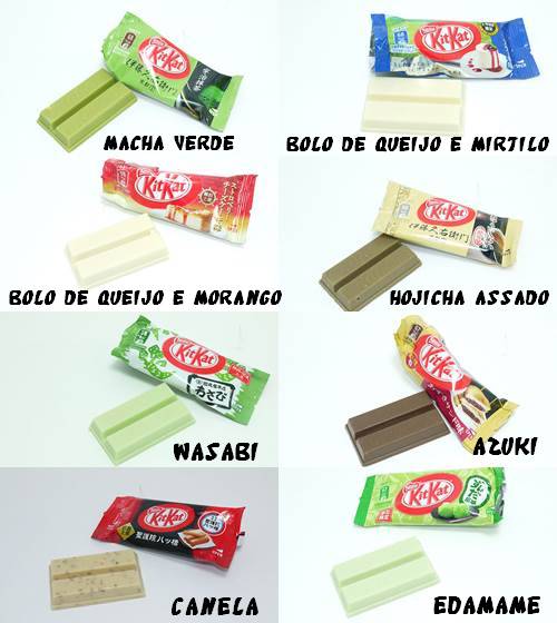 Kit Kat e sabores diferentes no Japão
