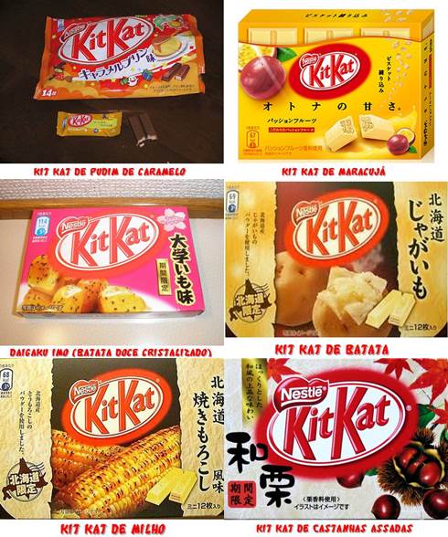 Sabores exóticos de Kit Kat no Japão