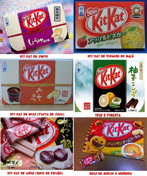 Sabores inusitados de Kit Kat no Japão