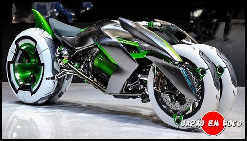 Moto futurística da Kawasaki