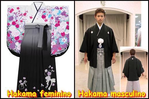 Hakama feminino e masculino