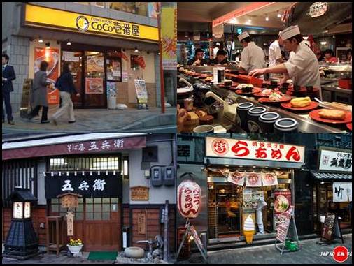 Restaurantes populares no Japão