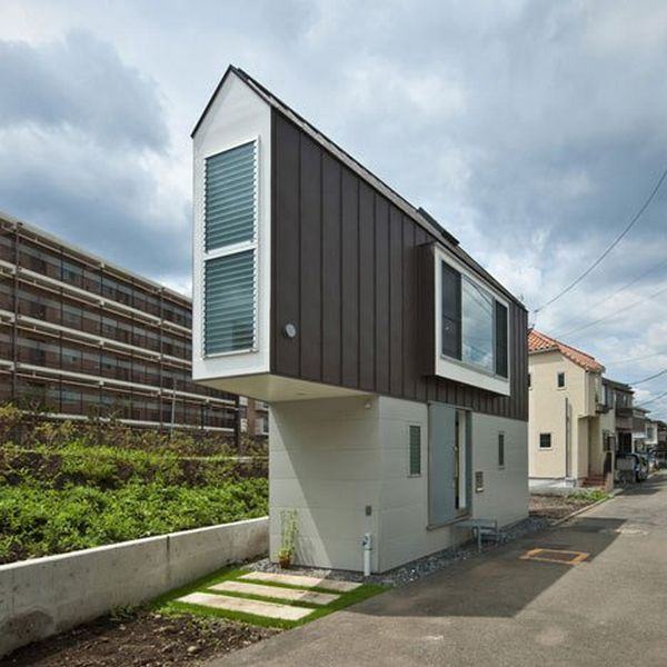 casas estreitas no Japão