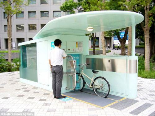 Estacionamento de Bicicletas Subterrâneo em Tóquio 1
