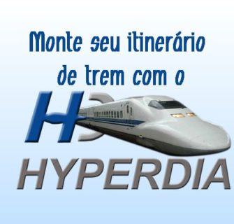 Itinerário de trem com Hyperdia