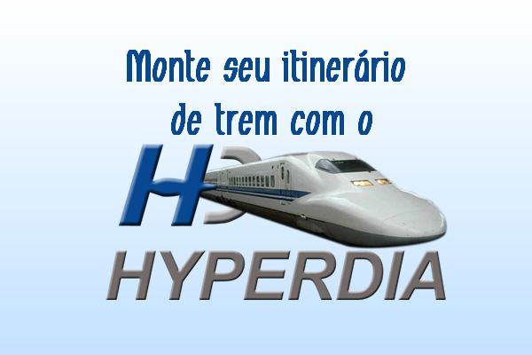 Itinerário de trem com Hyperdia