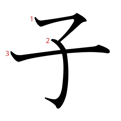 Kanji de Ko (criança)