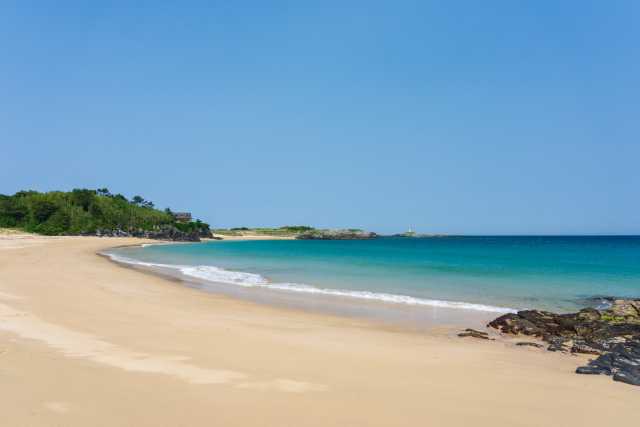 Praia de Nishikihama, na Ilha de Iki, Nagasaki