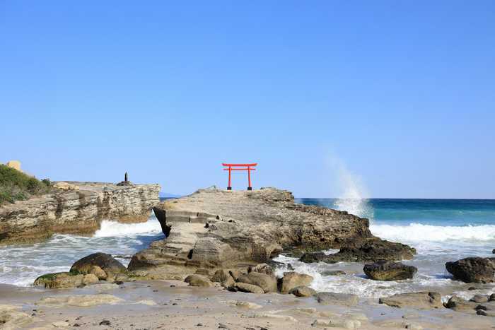 Santuário de Shirahama em Shimoda, Izu, Shizuoka 