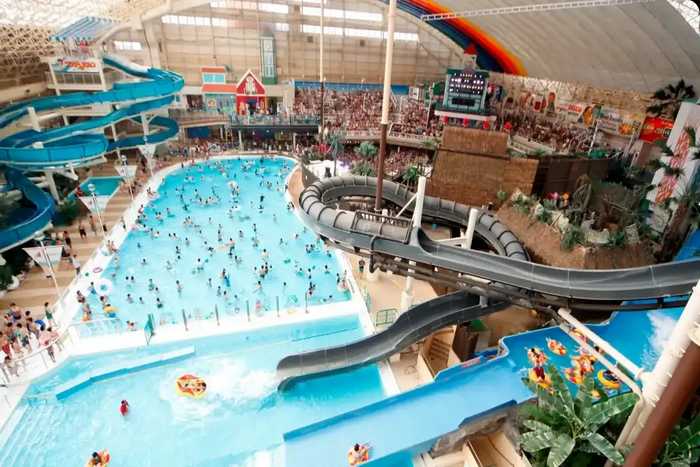 Parque aquático Spa Resort Hawaiians em Fukushima