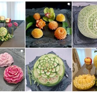 mukimono, arte em frutas e vegetais