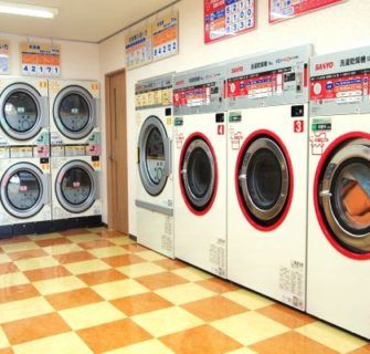 As convenientes lavanderias japonesas
