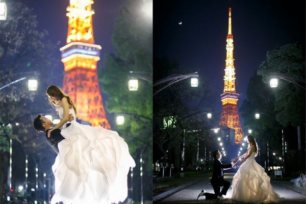 14 cenários deslumbrantes que os casais japoneses gostam de posar para fotos