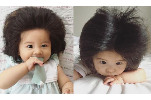 Bebê Japonesa Cabeluda vem fazendo Sucesso no Instagram