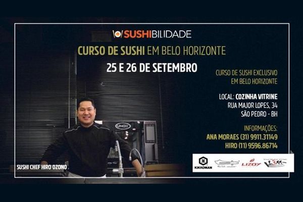 Curso de Sushi em Belo Horizonte Hiro Ozono