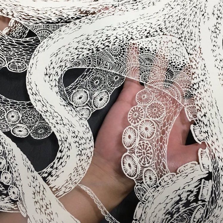 A incrível e meticulosa arte com papel pela artista japonesa Masayo Fukuda