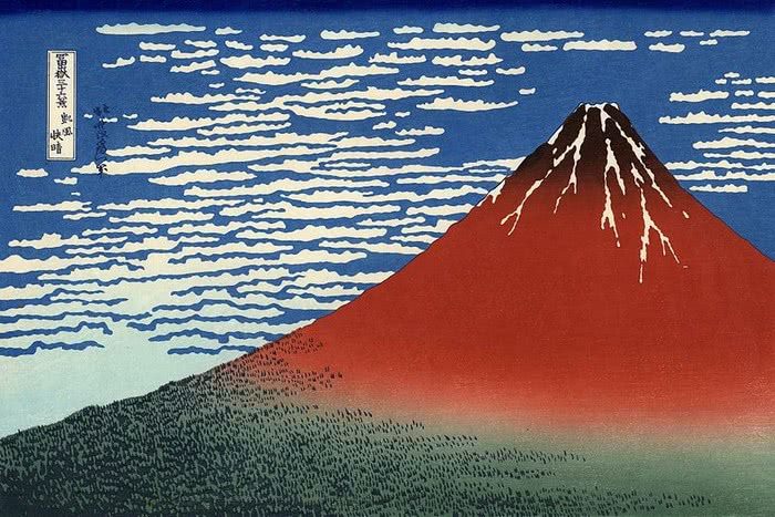 Katsushita Hokusai - Gaifu kaisei, 1830