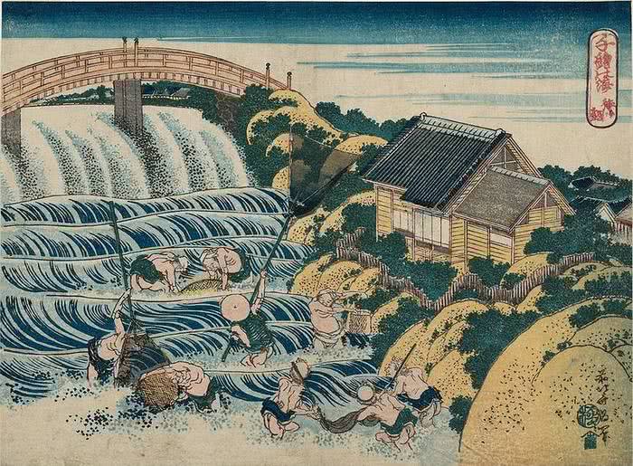 Katsushita Hokusai - Machi-ami, 1832-1834