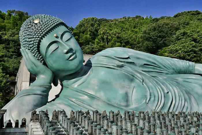 Buda de Fukuoka, templo Nanzoin, Fukuoka, Japão 