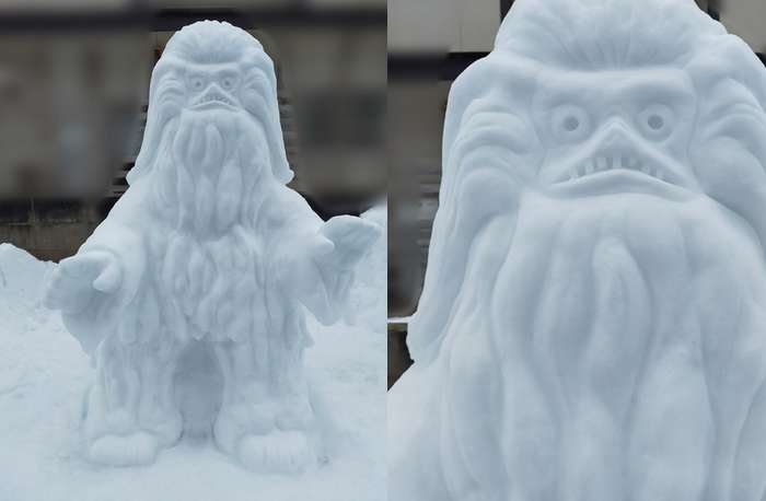Esculturas de neve feitas por @mokomoko_2015