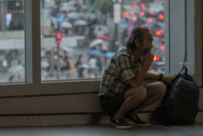 Moradores de rua no Japão 