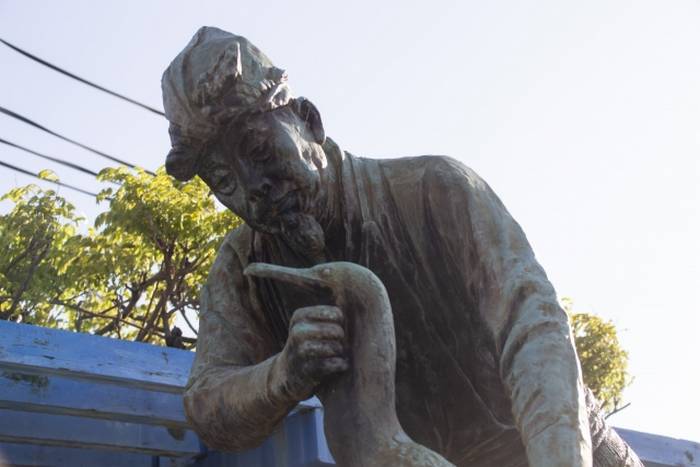 Estátua em Gifu - Pesca Ukai 