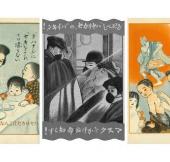 100 anos atrás, cartazes sobre pandemia eram divulgados no Japão